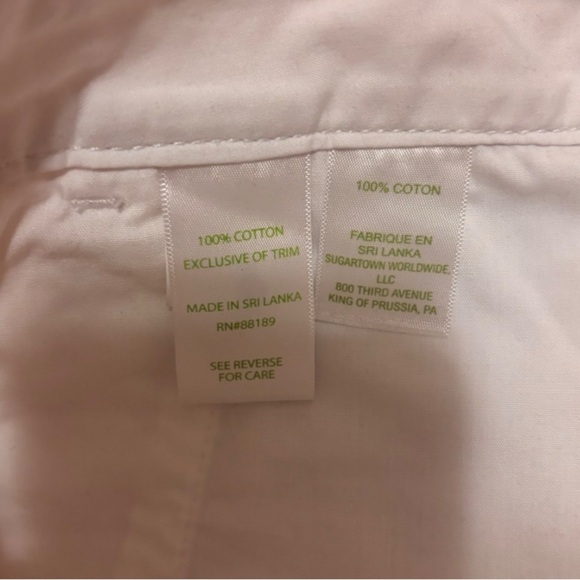 Lilly Pulitzer Womens 00 White Buttercup Scallop Hem Shorts 28 Waist Resort Wear - Picture 6 of 8